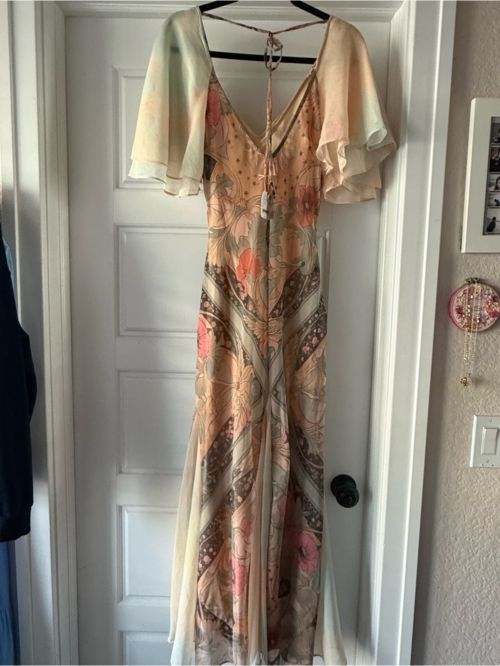 Free People celestial nights maxi dress boho flirty NWT small - Picture 4 of 10